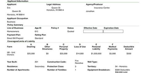 ho6 policy example.
